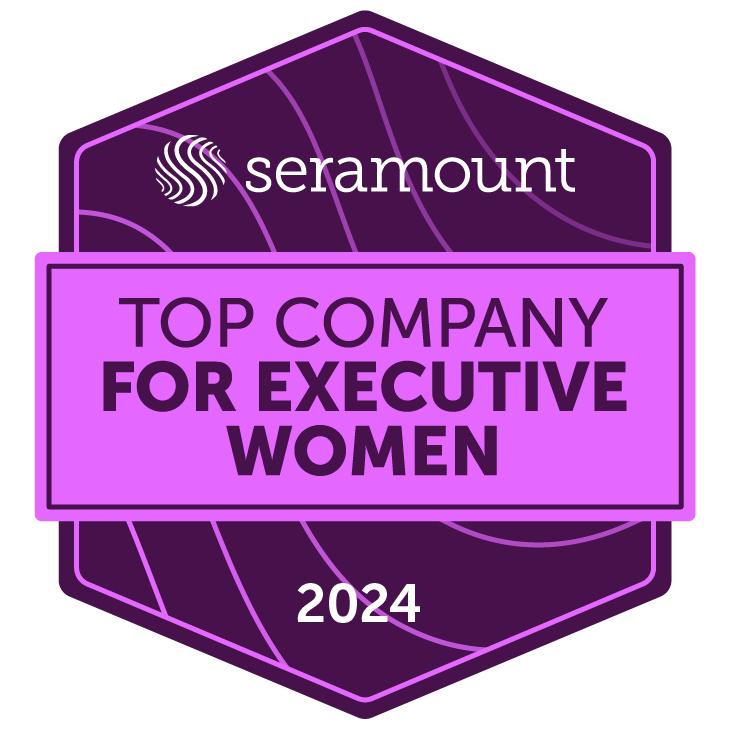 "Seramount Top Company For Executive Women 2024" badge