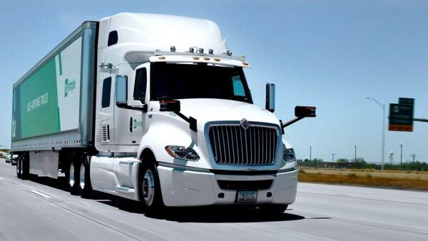 Truck on highway