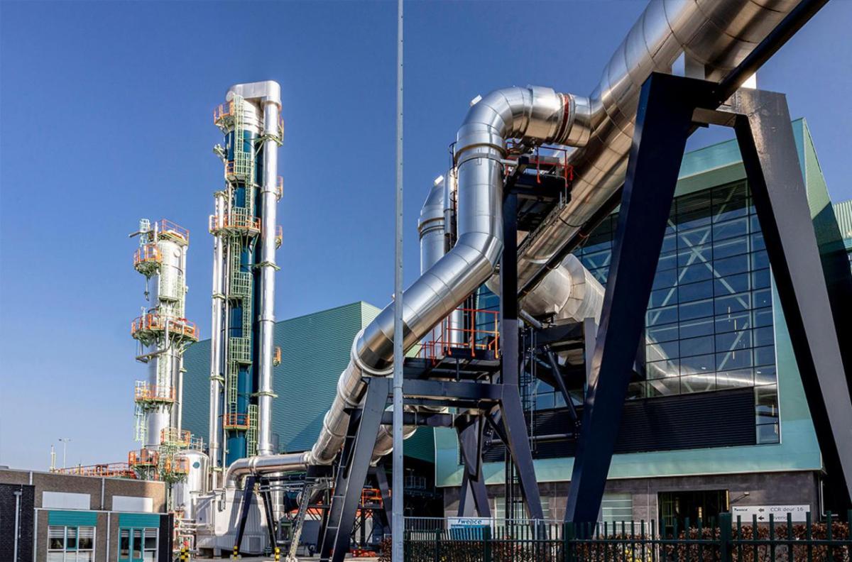 Modular carbon capture plant at Twence’s waste-to-energy facility in Hengelo, Netherlands.