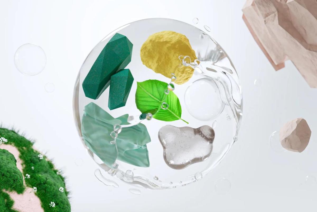 abstract image of a bubble with things in it