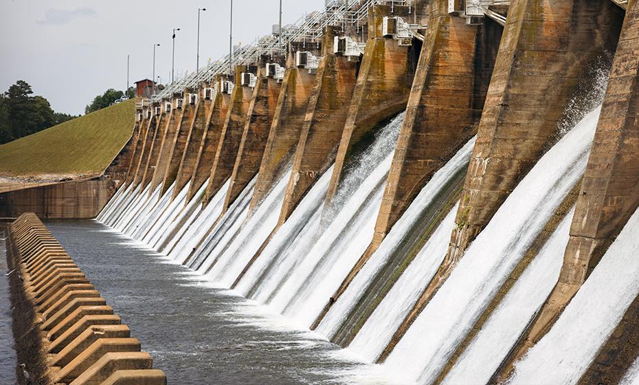 A large dam