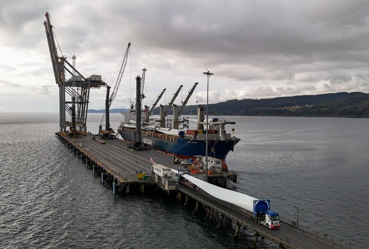 Ship being loaded