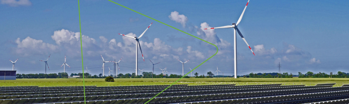 field of wind turbines