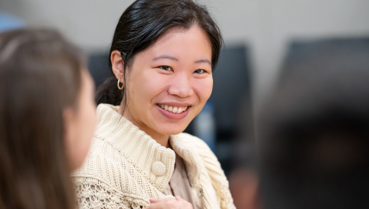 Woman smiling 