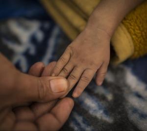 In Yemen, Action Against Hunger health workers are screening young children for malnutrition./ Photo by Florian Seriex