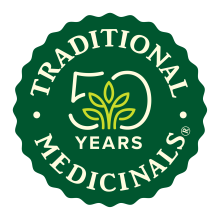 Traditional Medicinals 50th Logo