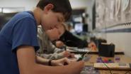 Students at Mohave Valley Junior High use 3D pens to learn graphic design and 3D printing.